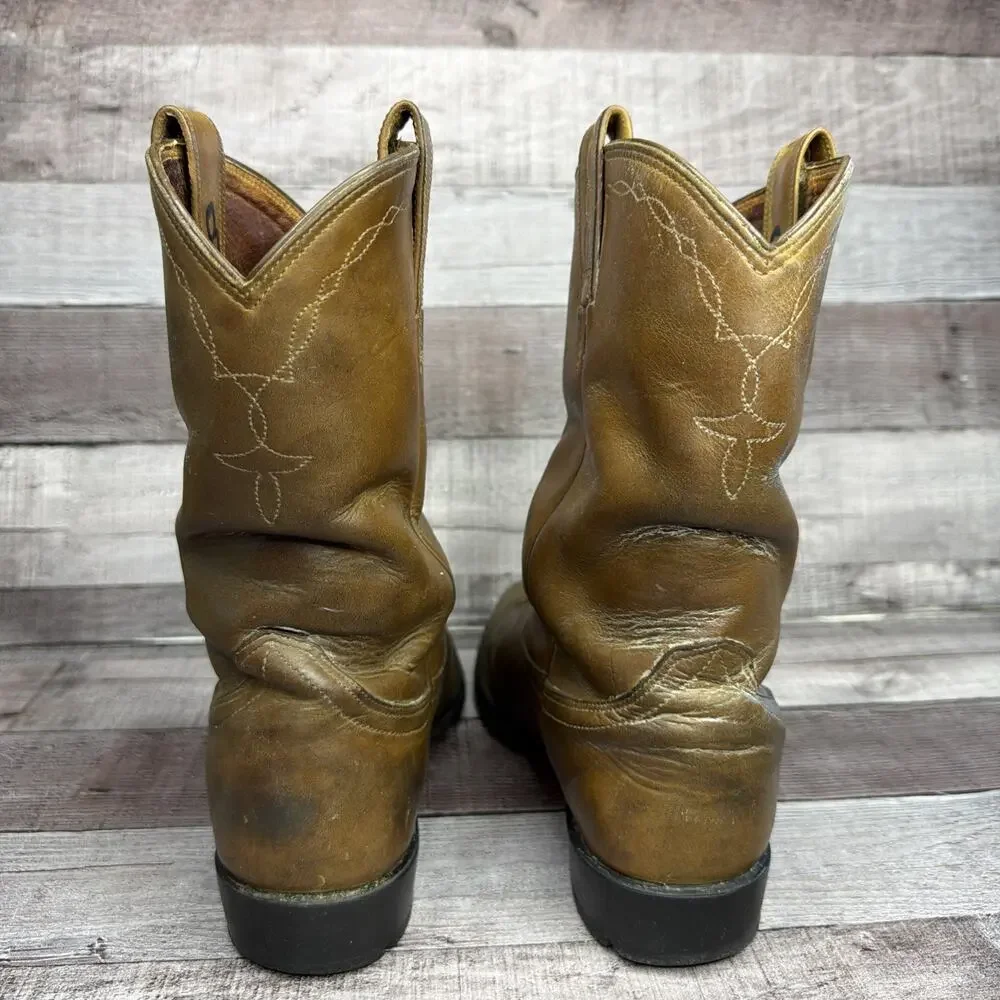 Ariat Boots Brown Leather Cowboy Western Work Men’s Size 8 B